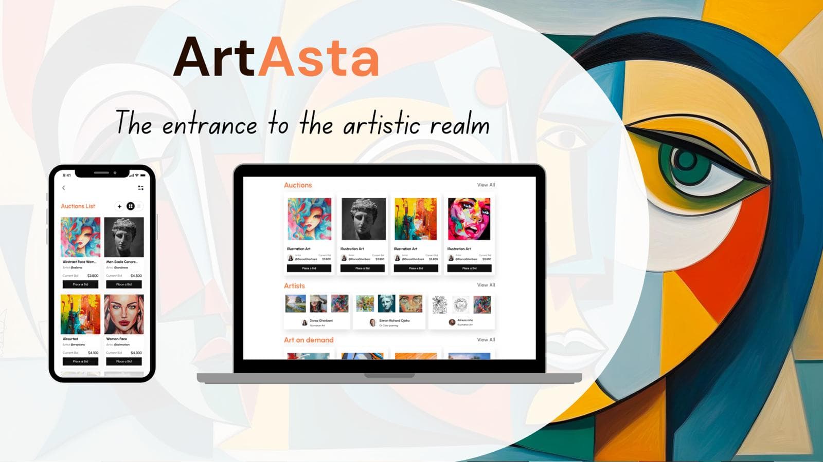 Art Portfolio and Auction Platform image